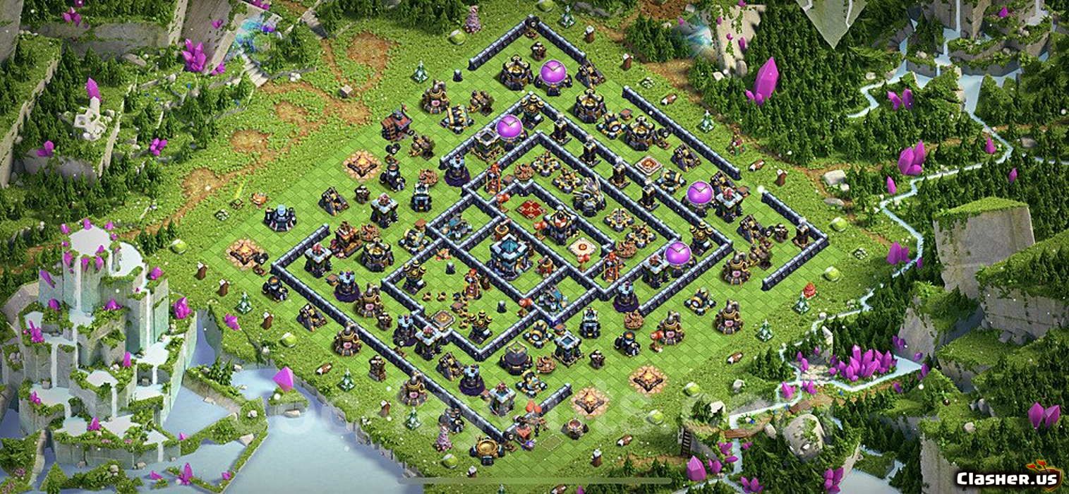 Town Hall 13 Base #067bd9d4-7137-4cd5-b9f2-8b54af271daa