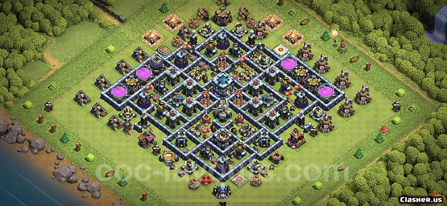 Town Hall 13 Base #179031f8-fd26-4d0f-9b21-015f225510e8