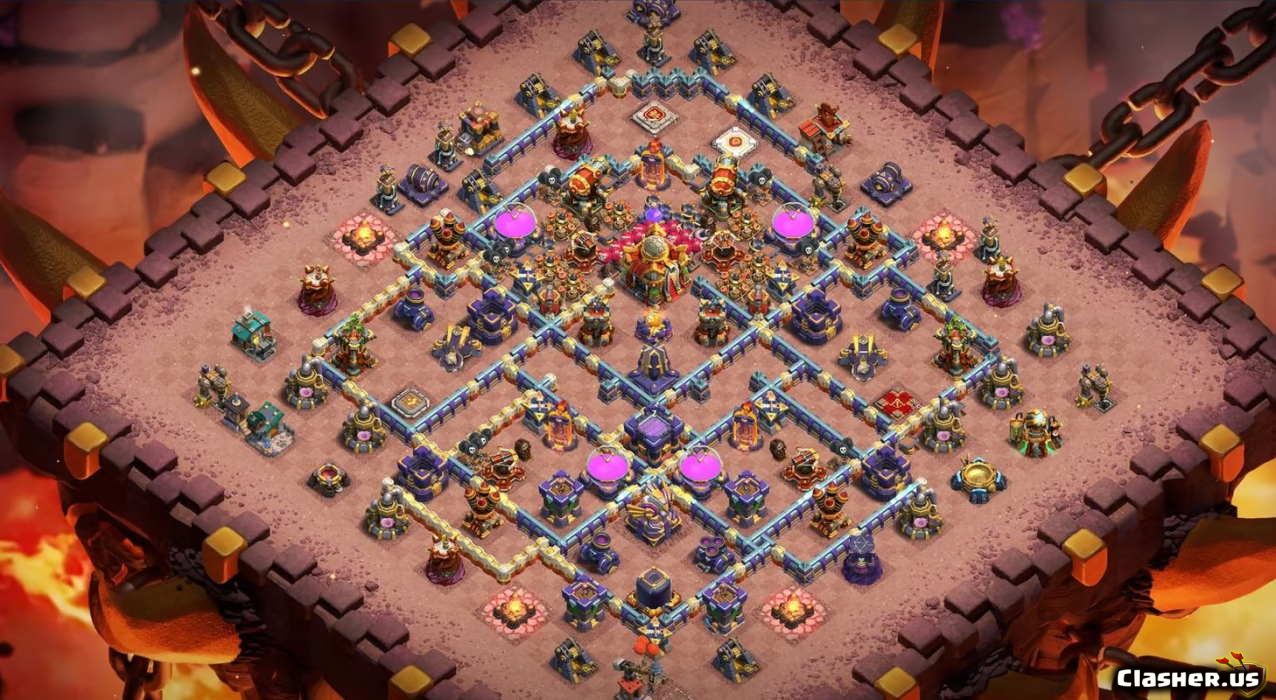 Town Hall 16 Base #1f1d92f0-b497-4476-9b7c-eeac616a447e
