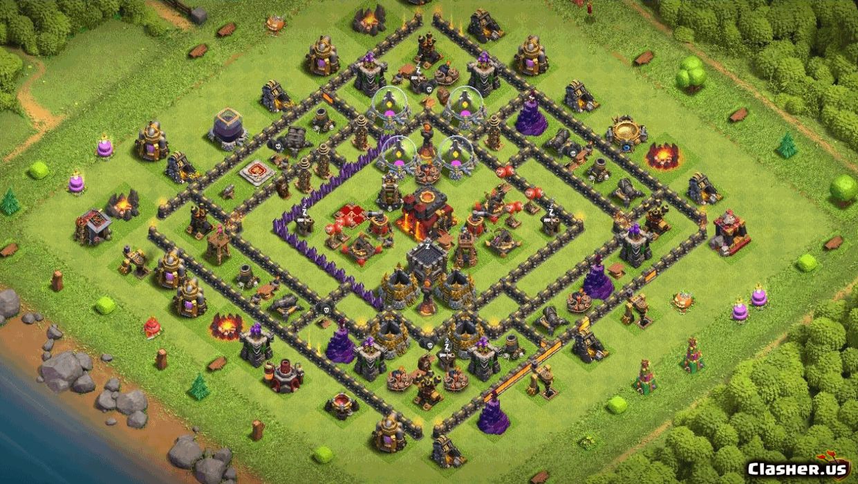 Town Hall 10 Base #24a21b31-e8be-4442-831e-f9ccbbfc2d10