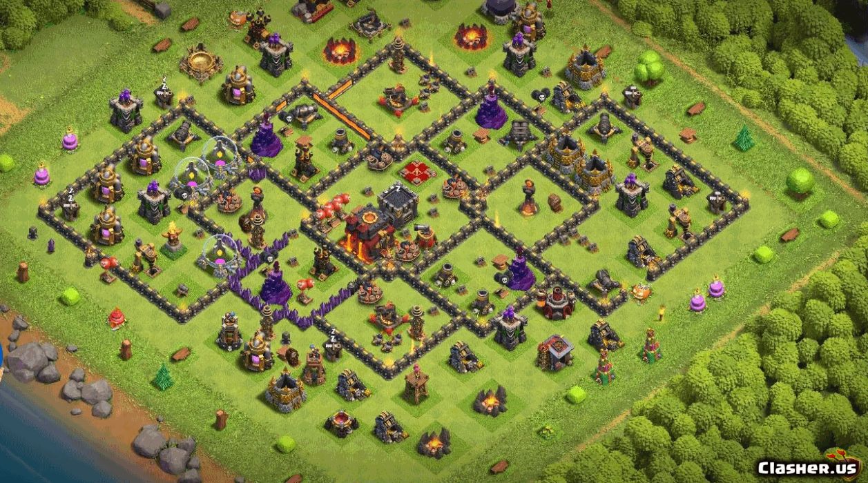 Town Hall 10 Base #2d5fdff9-930d-4d38-b90d-65d795c5663d
