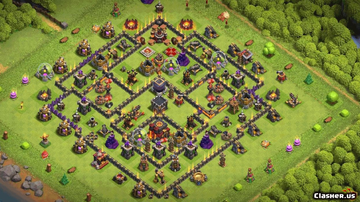 Town Hall 10 Base #5a4c7957-cadd-4e3d-b7a7-5de29bc0e0ec