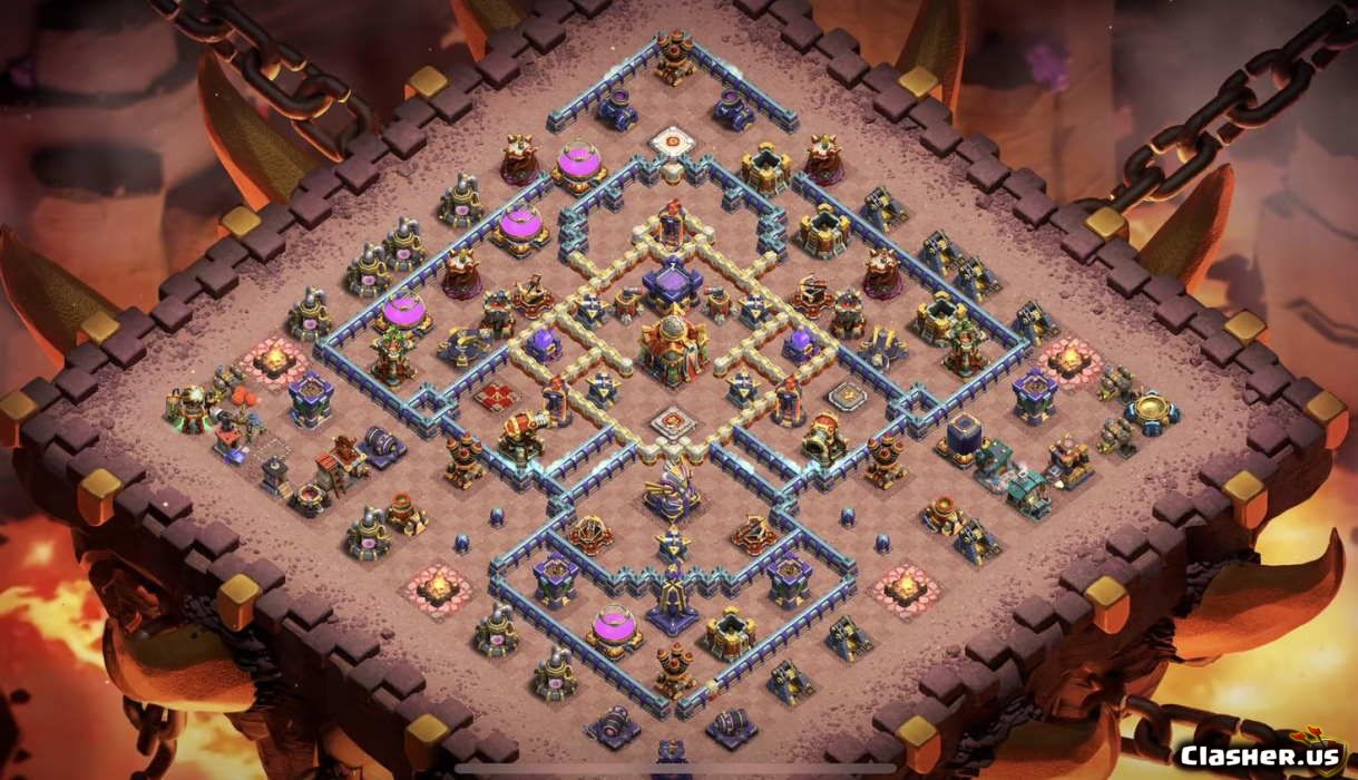 Town Hall 16 Base #60ceec68-7c1c-4cf0-884c-9af25637d594