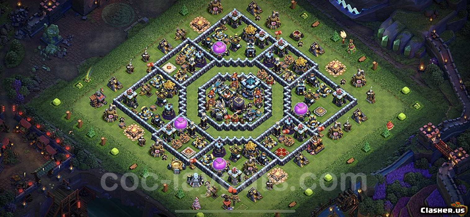 Town Hall 13 Base #6e7e9330-fbbb-411c-8e7c-e3b5fdf61539