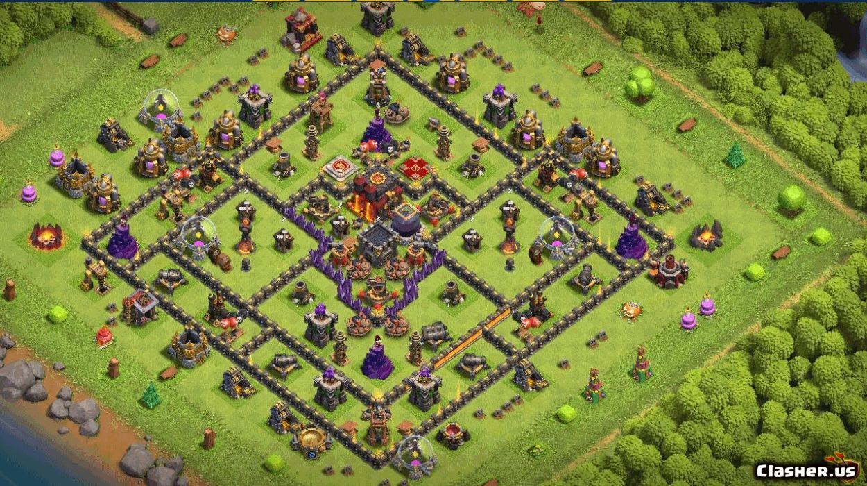 Town Hall 10 Base #85a3a71a-8a54-4402-a163-8d51089a8d69