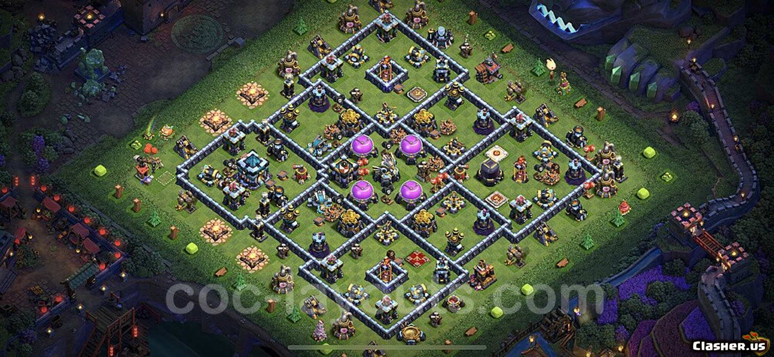 Town Hall 13 Base #89d57d99-2fce-4bd7-9dce-bbe616044ff2