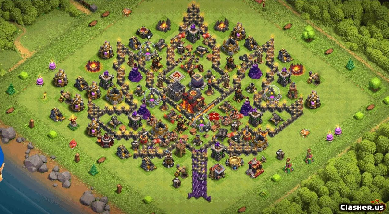 Town Hall 10 Base #a4dedbb1-536e-405d-813f-d96af81d0338
