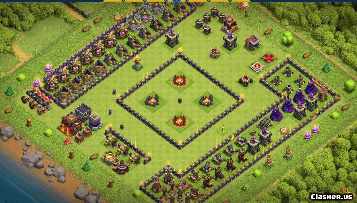 Town Hall 10 Base #aa583de9-f601-4628-97d0-a994004e050e