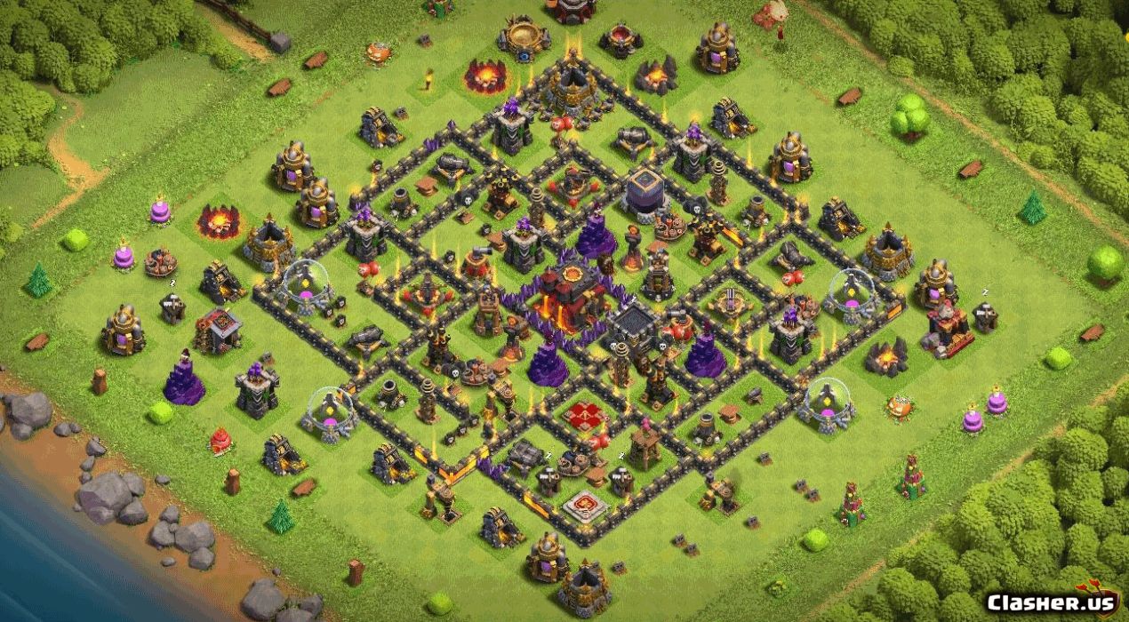 Town Hall 10 Base #adea61a0-c85d-42c2-9c18-f6e854b944a0