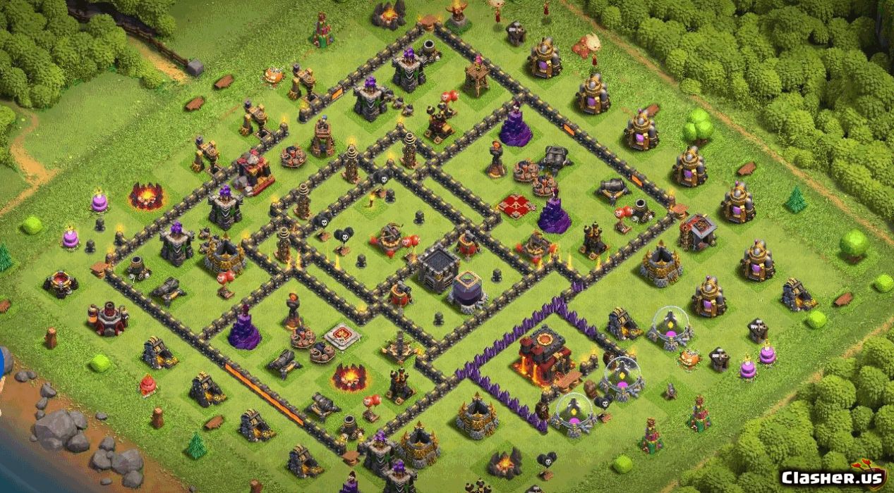 Town Hall 10 Base #b28baf32-764d-4a9c-9fad-9405967d2d60