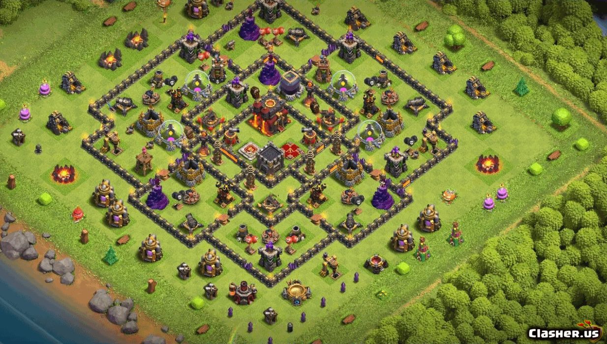 Town Hall 10 Base #b6afbd4a-42d0-4263-9ef7-5a4103628240