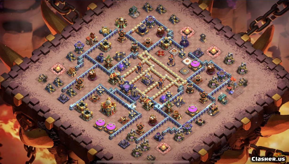 Town Hall 16 Base #b9cd6af7-6c44-4f55-b2a0-b3339a81f5d7