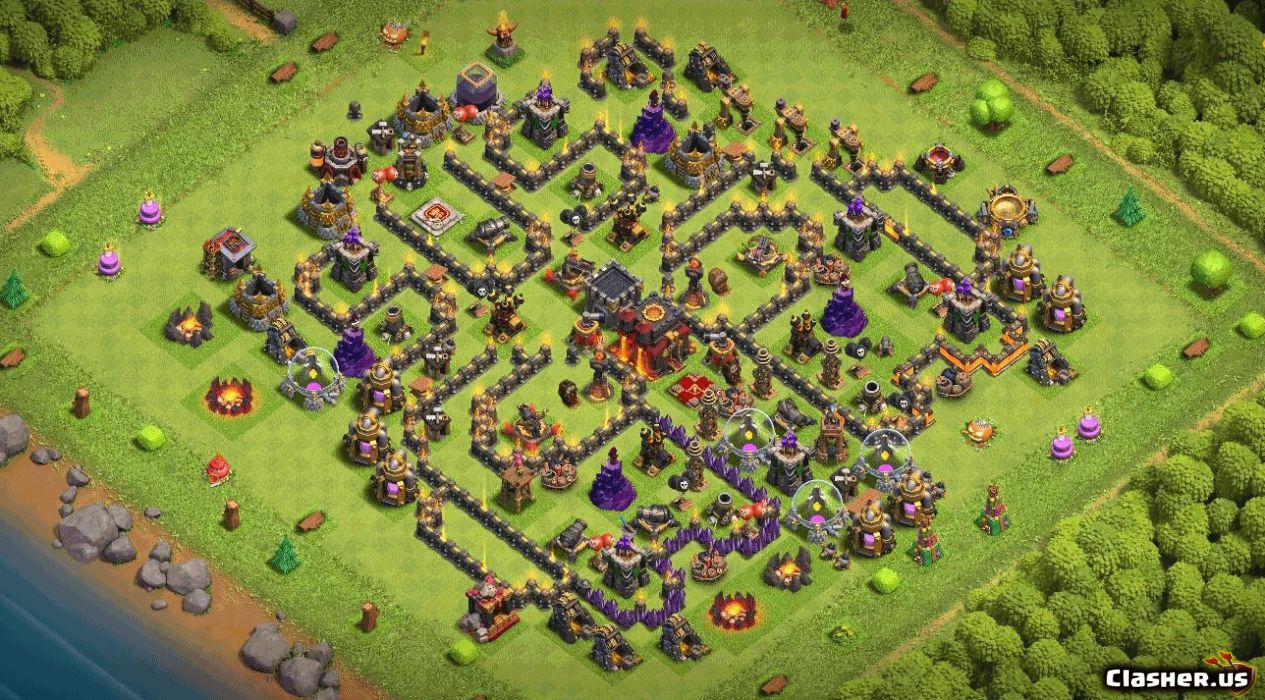 Town Hall 10 Base #c71f81c9-b45e-485c-bd52-3cd6849c4326