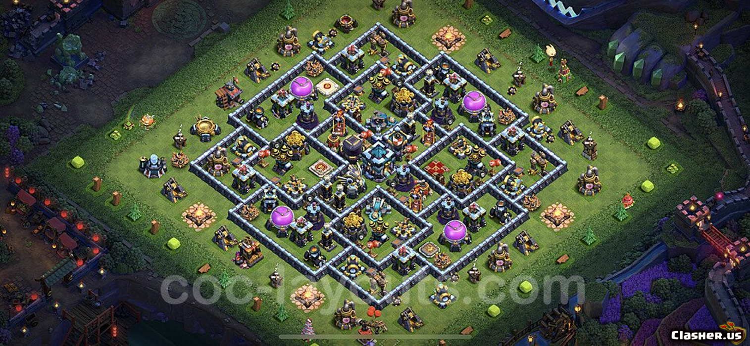 Town Hall 13 Base #d883fe21-99ed-4c12-9e25-6ed79c0b9e8d