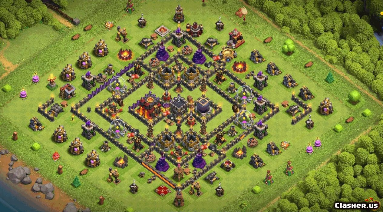 Town Hall 10 Base #ee6105bb-8cea-448a-bade-e6ac7568d3e3