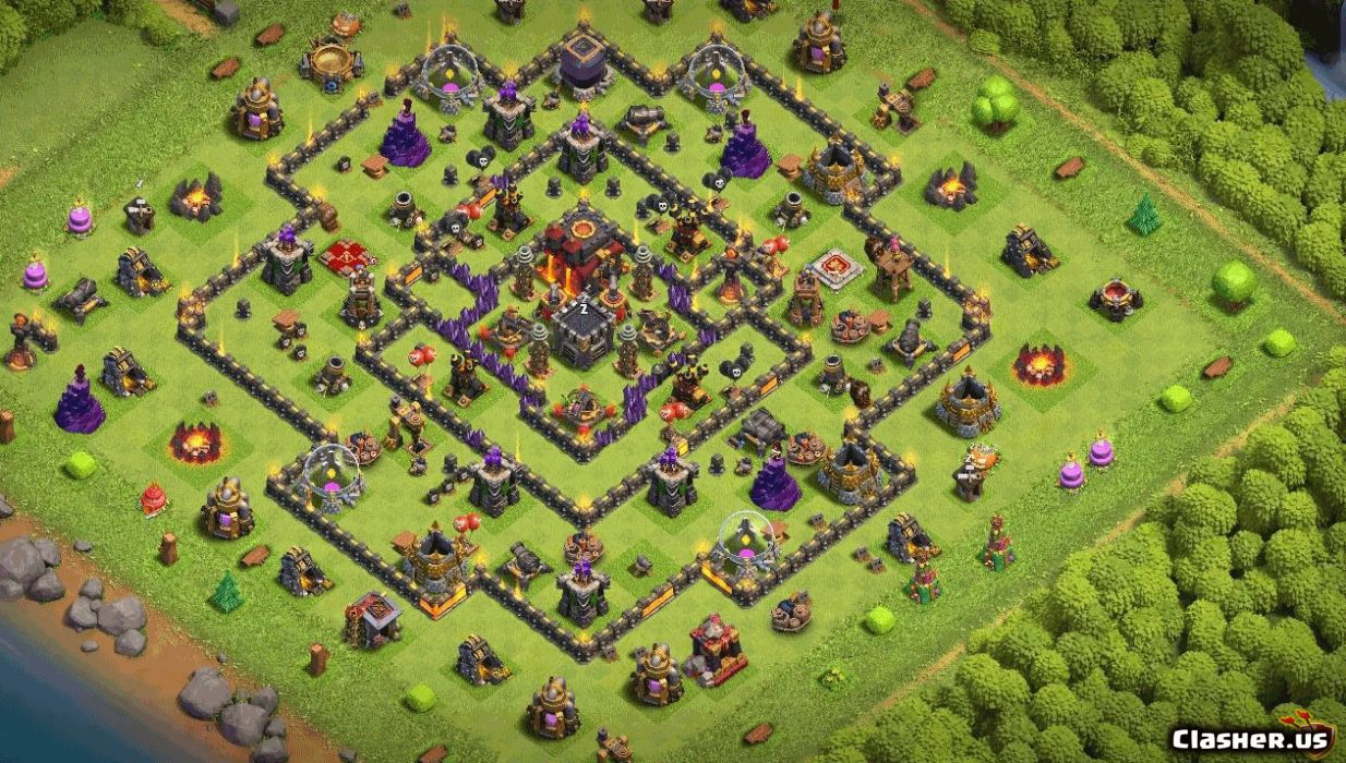 Town Hall 10 Base #f4696298-3886-4cea-a7bb-40087490d669